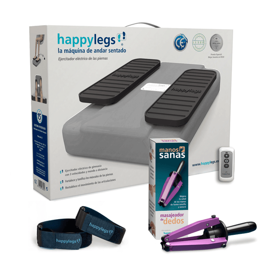 ¡NUEVO! Pack Happylegs Silver Plus Luxury, 30 % más rapido⚡ + Manos Sanas + Correas